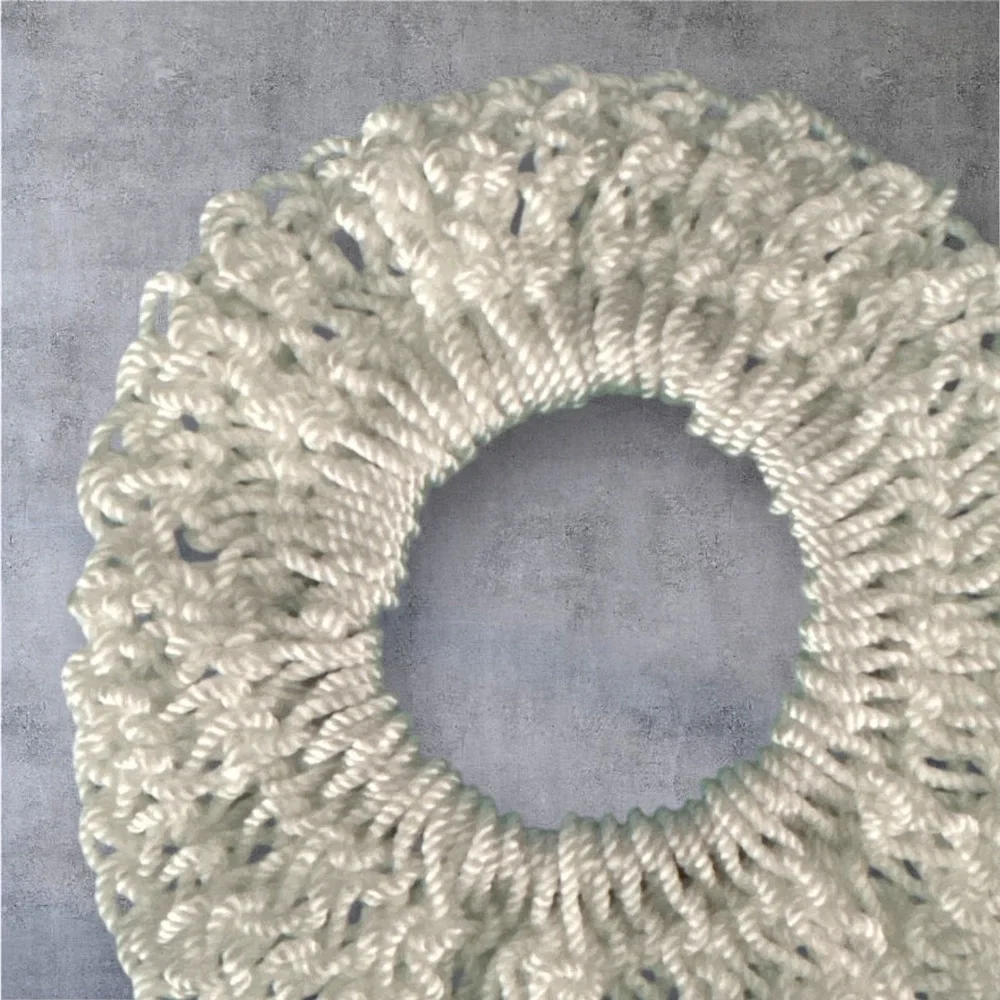 Elegant White Hair Scrunchie